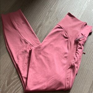Pink High-Waisted Leggings